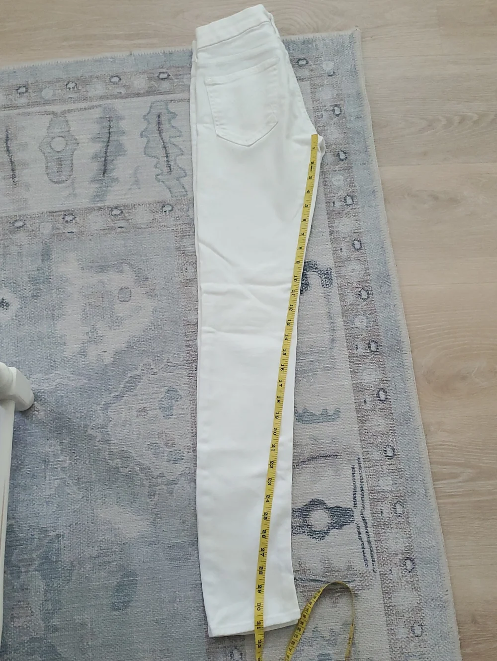 Mother The Looker Sleeping Beauty White Stretch Jean Denim Pants Sz24